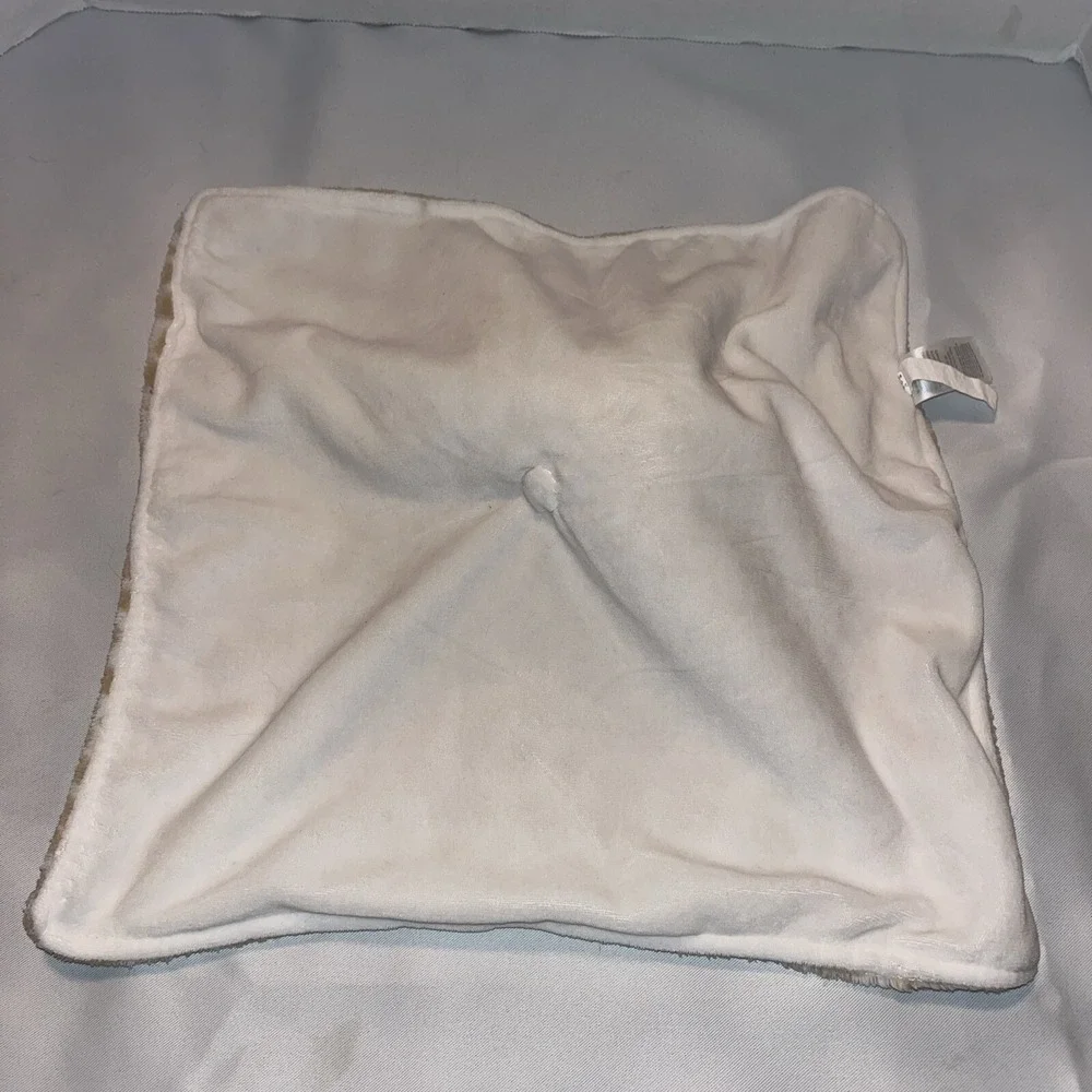 Carter's Giraffe Lovey Security Blanket Pacifier Holder‎ Tan White Plush